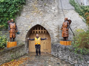 Normans guarding the entrance to Malahide Castle