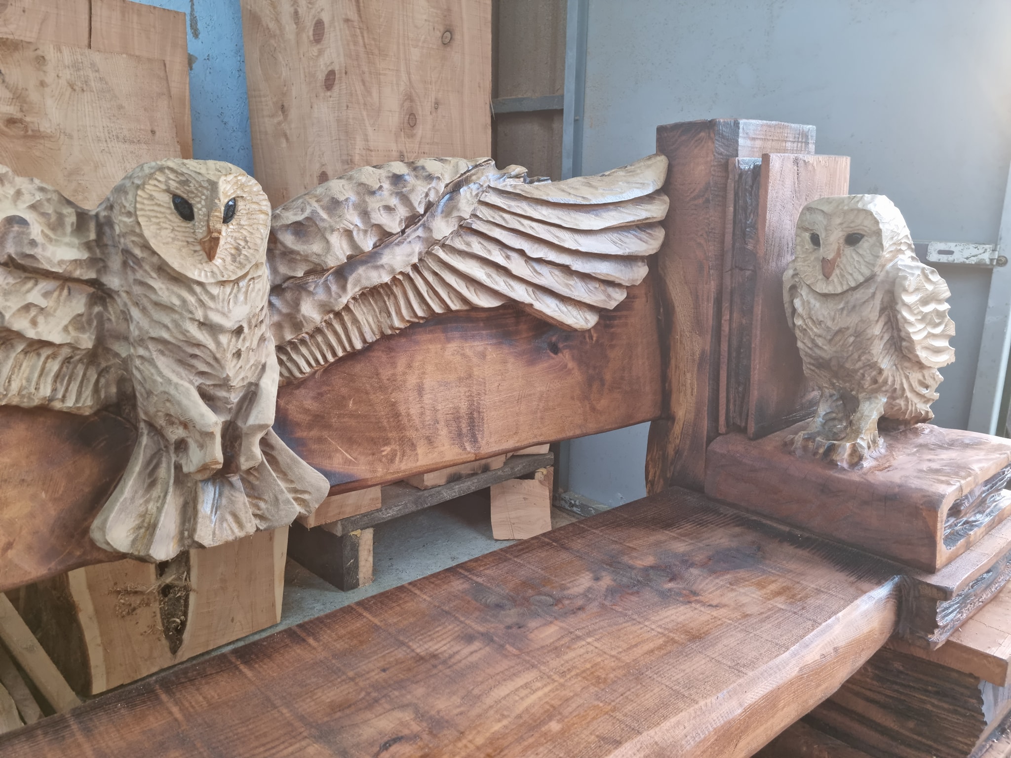 Barn Owl bench