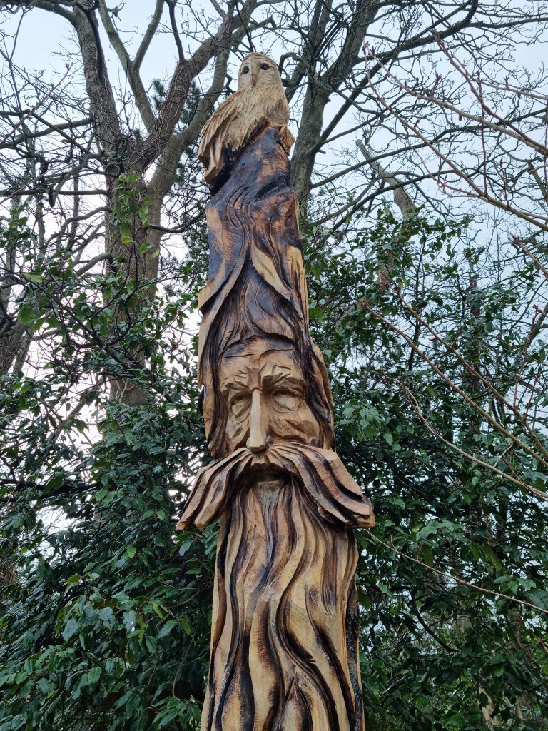 wood spirit in Co. Wicklow, Ireland
